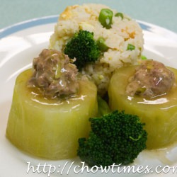 Steamed Hairy Gourd - Recipe photo by chowtimes