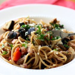 Pasta with Roasted Eggplant - Recipe photo by LAIrisha