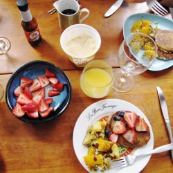 Bread Flour Pancakes and Potatoes - Recipe photo by lobugast
