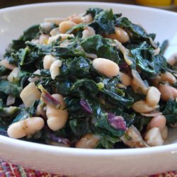 Greens with Cannellini Beans - Recipe photo by dmoutsop