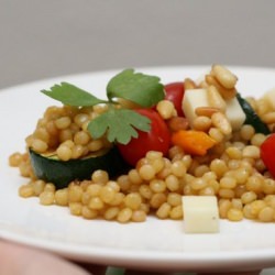 Israeli Couscous Salad - Recipe photo by alaunamakes