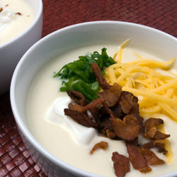 Potato & Five Onion Soup - Recipe photo by LunaCafe