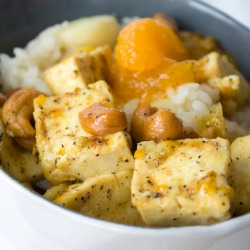 Mandarin Ginger Rice Tofu Bowl - Recipe photo by LunchboxBunch
