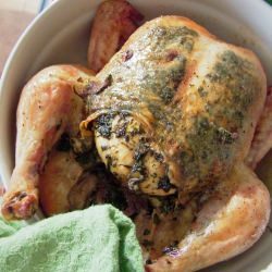 Chicken Roasted with Green Tea - Recipe photo by JulieVR