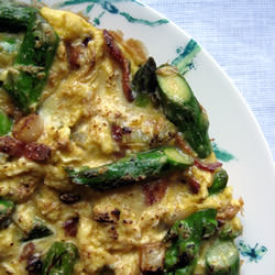 Asparagus Bacon & Scallion Frittata - Recipe photo by recessionipes