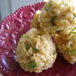 Baked Brown Rice Balls - Recipe photo by stolenmoments