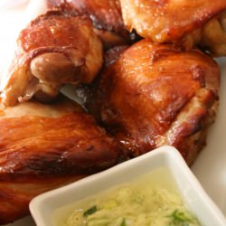 Crispy Skin Sake Chicken - Recipe photo by weekofmenus