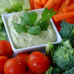 Cilantro Jalapeno Hummus - Recipe photo by annieseats