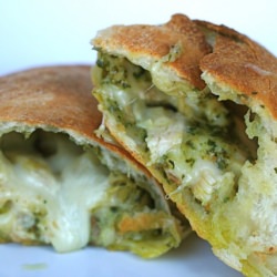 Chicken Artichoke Pesto Calzones - Recipe photo by annieseats