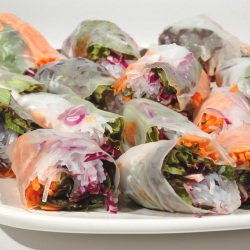 Spring Rolls with Peanut Sauce - Recipe photo by unconfidentialcook