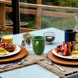Pumpkin Belgian Waffles - Recipe photo by Inn Cuisine