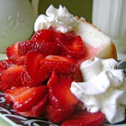 Angel Food Cake with Strawberries - Recipe photo by cheery b
