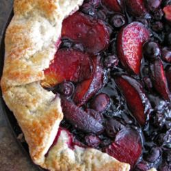 Blueberry Plum Galette - Recipe photo by pastrystudio