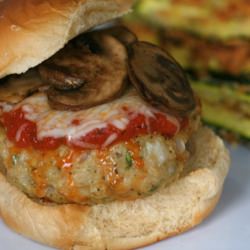 Chicken Parmesan Burgers - Recipe photo by annieseats