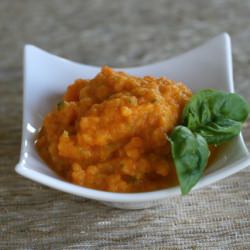 Tomato Cauliflower & Carrot Puree - Recipe photo by annieseats