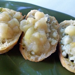 Caramelized Pear and Sage Crostini - Recipe photo by Megan