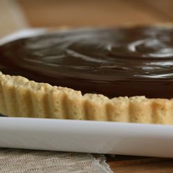 Chocolate-Crunched Caramel Tart - Recipe photo by annieseats