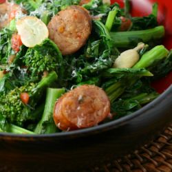 Broccoli Raabe with Sausage - Recipe photo by ninetteenrique
