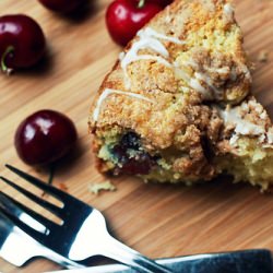 Cherry Coffee Cake - Recipe photo by honeyandjam