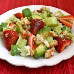 Crab And Strawberry Salad With Lime - Recipe photo by seasaltwithfood