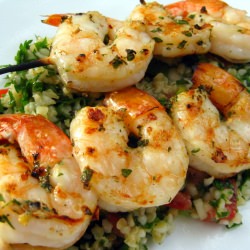 Grilled Shrimp and Tabouleh - Recipe photo by ciaochowlinda