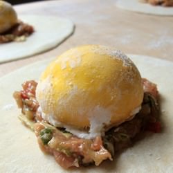 Egg Yolk Chinese Dumplings - Recipe photo by climbhighak