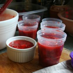 Strawberry Freezer Jam - Recipe photo by barefootkitchenwitch