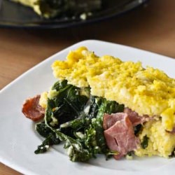 Terrine of Polenta, Bacon, Greens - Recipe photo by cooking-books