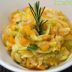 Carrot Orzo - Recipe photo by chowtimes