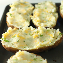 Double Baked Potatoes with Spice - Recipe photo by Macheesmo