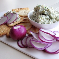 Radishes with Blue Cheese Spread - Recipe photo by The Gastronomer