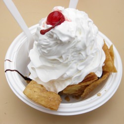 Fried Mexican Ice Cream - Recipe photo by kirbie