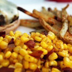 Corn with Bacon and Shallots - Recipe photo by thisweeksmenu