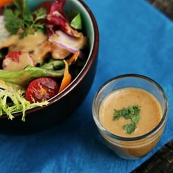 Quick and Easy Thai Peanut Vinaigrette - Recipe photo by savorysweetlife.com