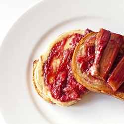 Rhubarb & Mascarpone French Toast - Recipe photo by Chanel11