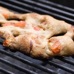 Grilled Tomato & Oregano Fougasse - Recipe photo by katerina