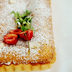 Bakewell Tart with Cherry Preserve - Recipe photo by MeetaK