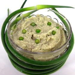 White Bean and Garlic Scapes Dip - Recipe photo by ciaochowlinda