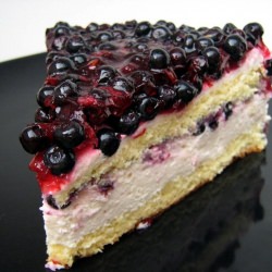 Cake with Blueberries - Recipe photo by Amalia_aa