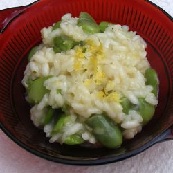 Broad Bean, Pecorino & Lemon Risotto - Recipe photo by Sherrie