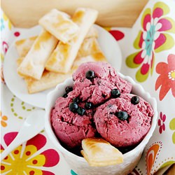 Blueberry Lime Coconut Ice Cream - Recipe photo by MeetaK