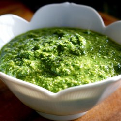 Basil and Spinach Garden Pesto - Recipe photo by florimell1919