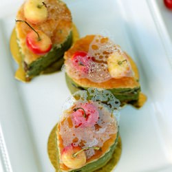 Mille-feuille Pistache Griotte - Recipe photo by Atelier Vi