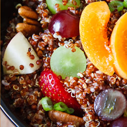 Quinoa and Summer Fruit Salad - Recipe photo by tastypalettes