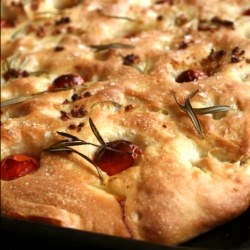 Tomato & Garlic Focaccia - Recipe photo by Jules