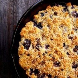 Métis Wild Blueberry Bannock - Recipe photo by EdibleAria