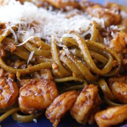 Smoky Shrimp Fettucine - Recipe photo by purpleceline