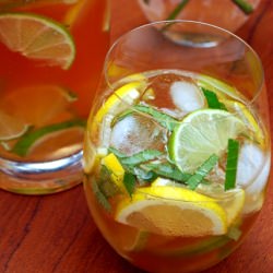 Mojito Sangria - Recipe photo by GuiltyKitchen