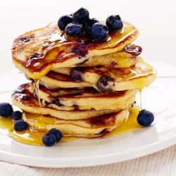 Blueberry Soy Pancakes - Recipe photo by loneacorn