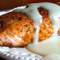 Spicy Blackened Salmon w/Blue Cheese - Recipe photo by megpow